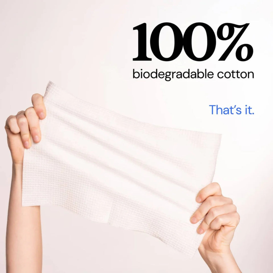 Clean towels - Hypoallergenic Alovera infused 100% biodegradable Cotton towels