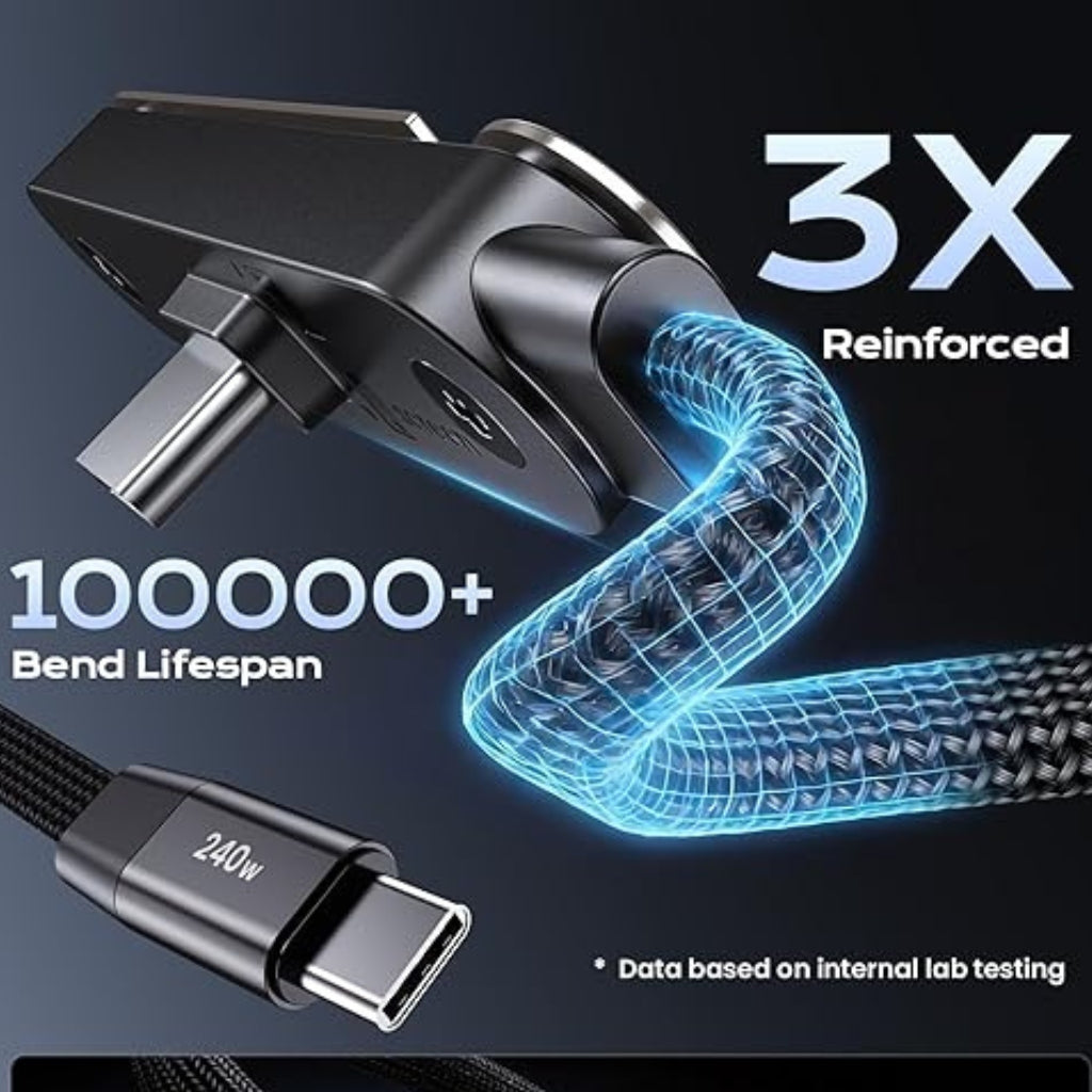 SnapStand™ - 240W Foldable Fast Charging Cable