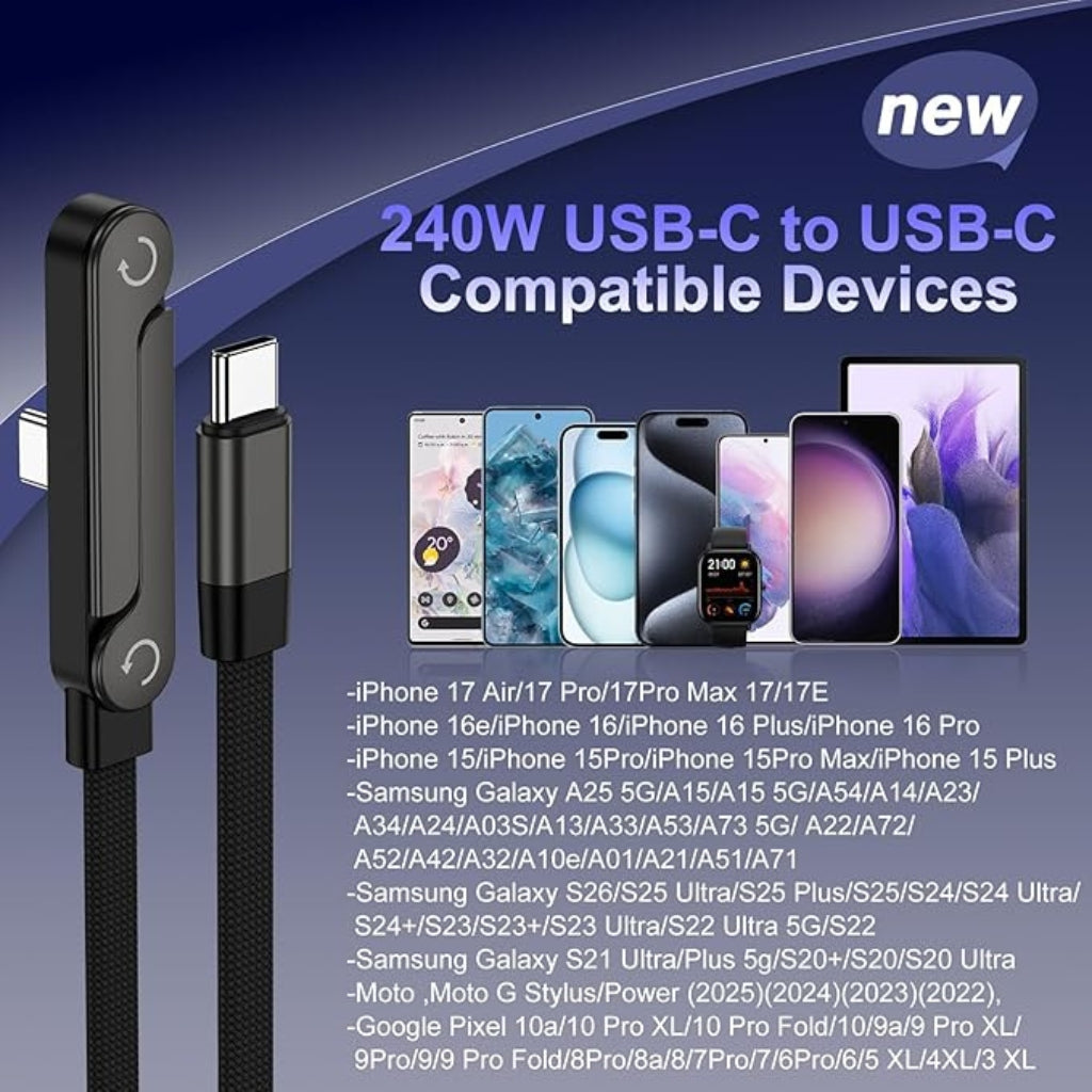 SnapStand™ - 240W Foldable Fast Charging Cable