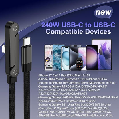 SnapStand™ - 240W Foldable Fast Charging Cable