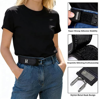Cevro™ FlatFit Buckle less Belt   ( Pack of 2 )