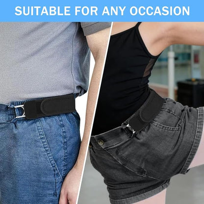 Cevro™ FlatFit Buckle less Belt   ( Pack of 2 )