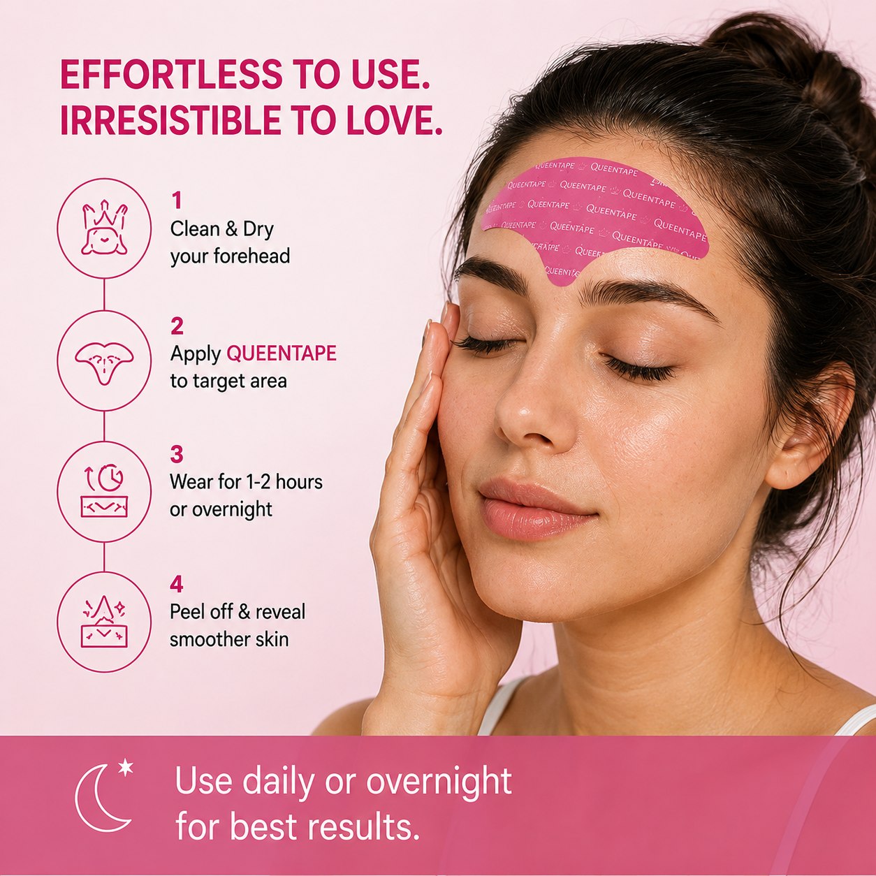 Queen Tape™  Forehead Wrinkle Smoothing Patches (30 Patches)