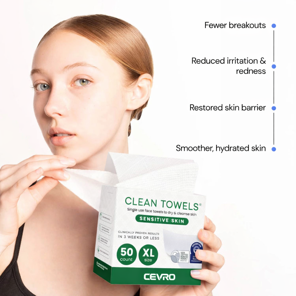 Clean towels - Hypoallergenic Alovera infused 100% biodegradable Cotton towels