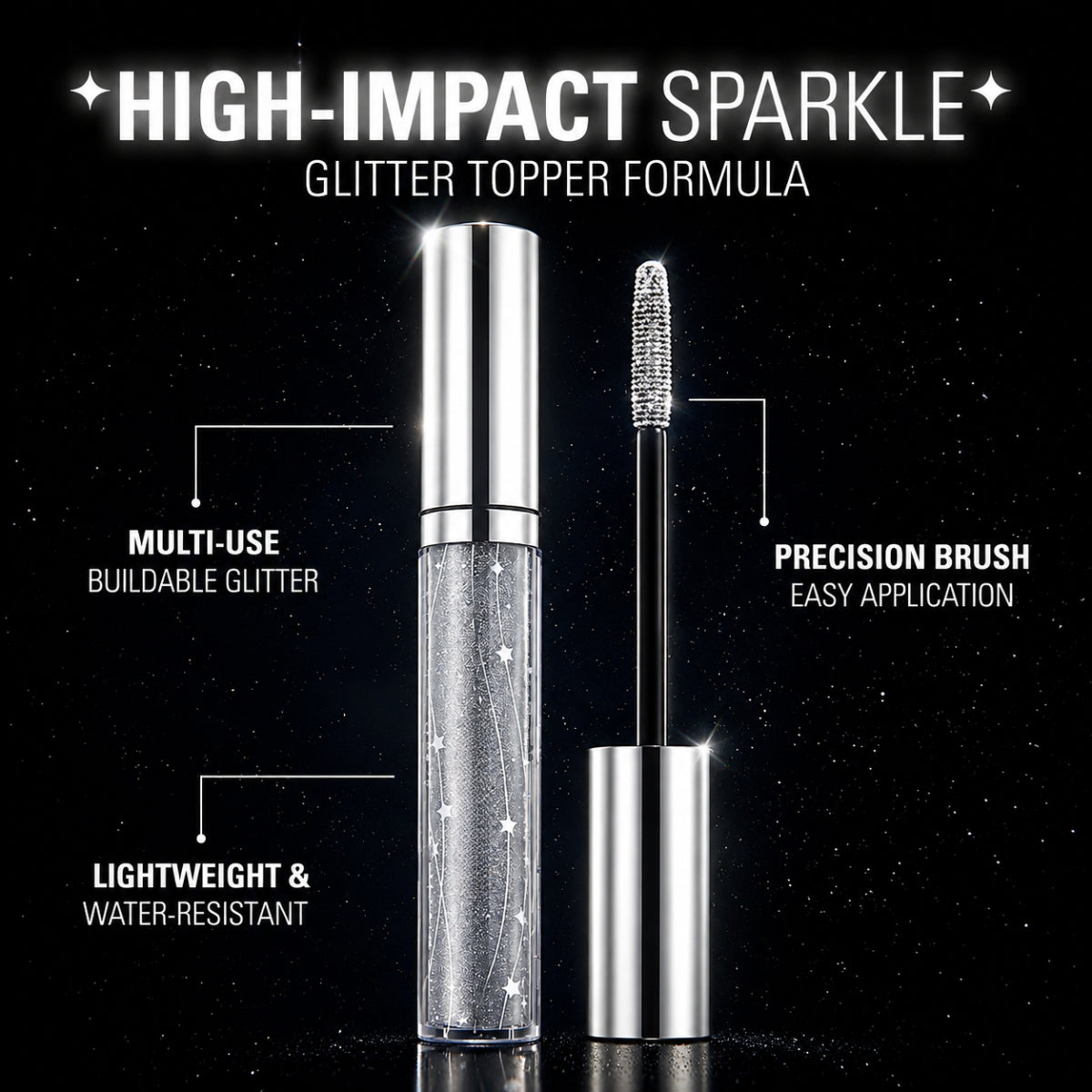 Celestial glitter mascara