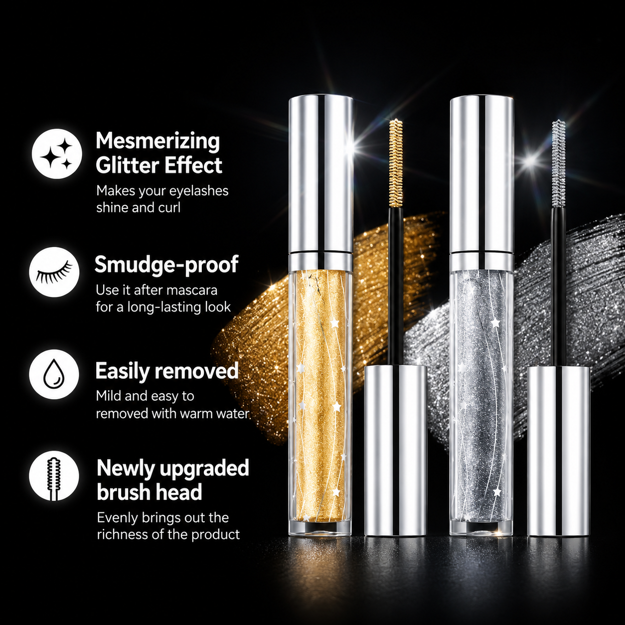 Celestial glitter mascara